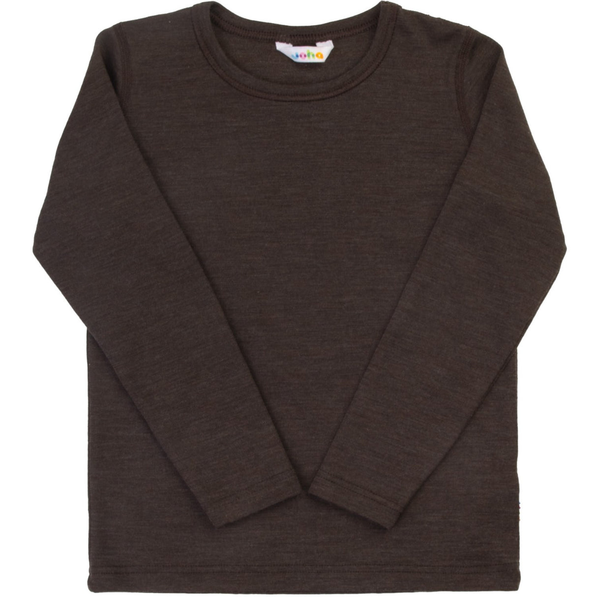 Joha Drk. Brown Bluse Med Long Ermer