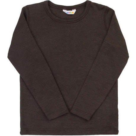 Joha Drk. Brown Bluse Med Long Ermer