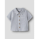 Name It Vintage Indigo Cloud Dancer Nbmfedenis Ss Skjorte