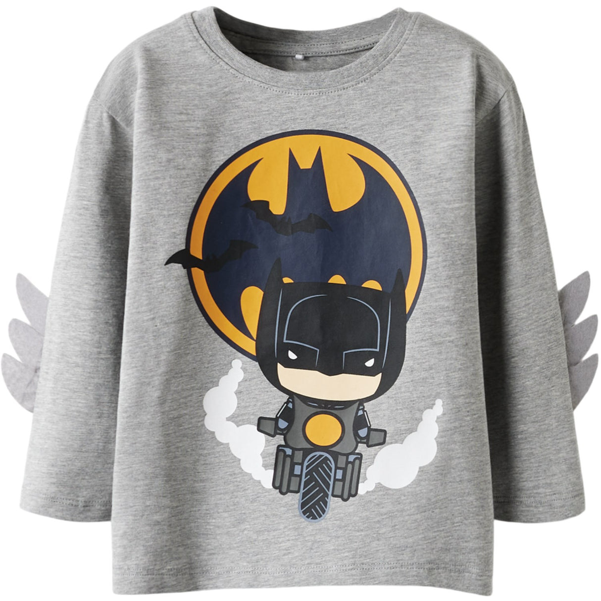 Name It Grey Melange Nmmolej Batman Ls Nreg Topp Box Wab