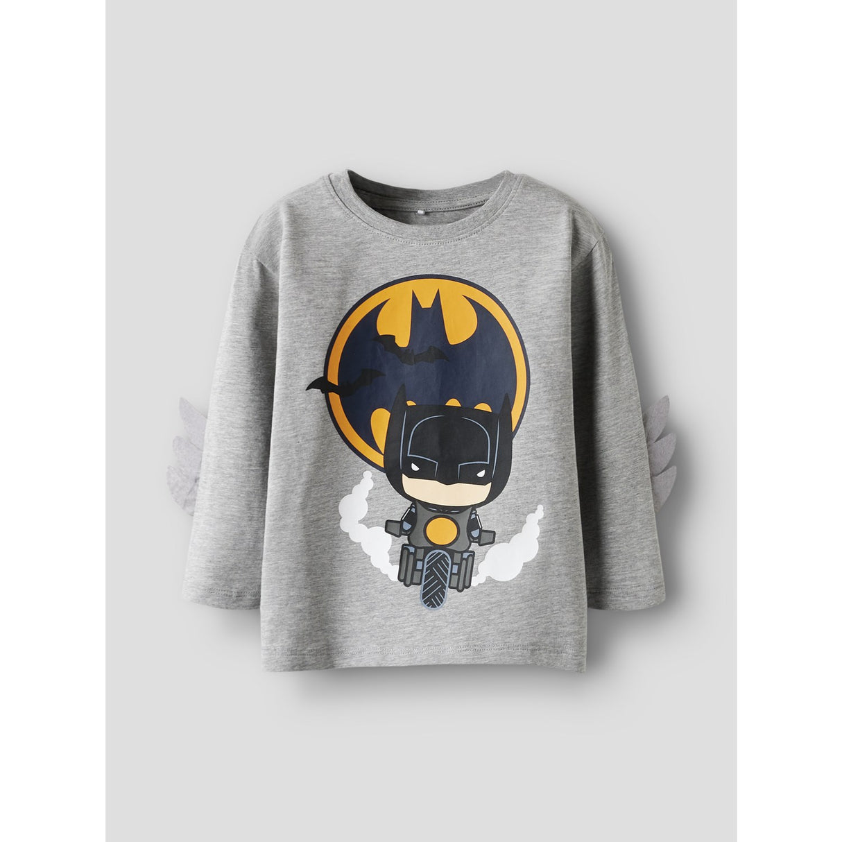 Name It Grey Melange Nmmolej Batman Ls Nreg Topp Box Wab