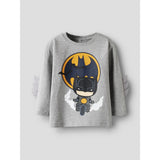 Name It Grey Melange Nmmolej Batman Ls Nreg Topp Box Wab