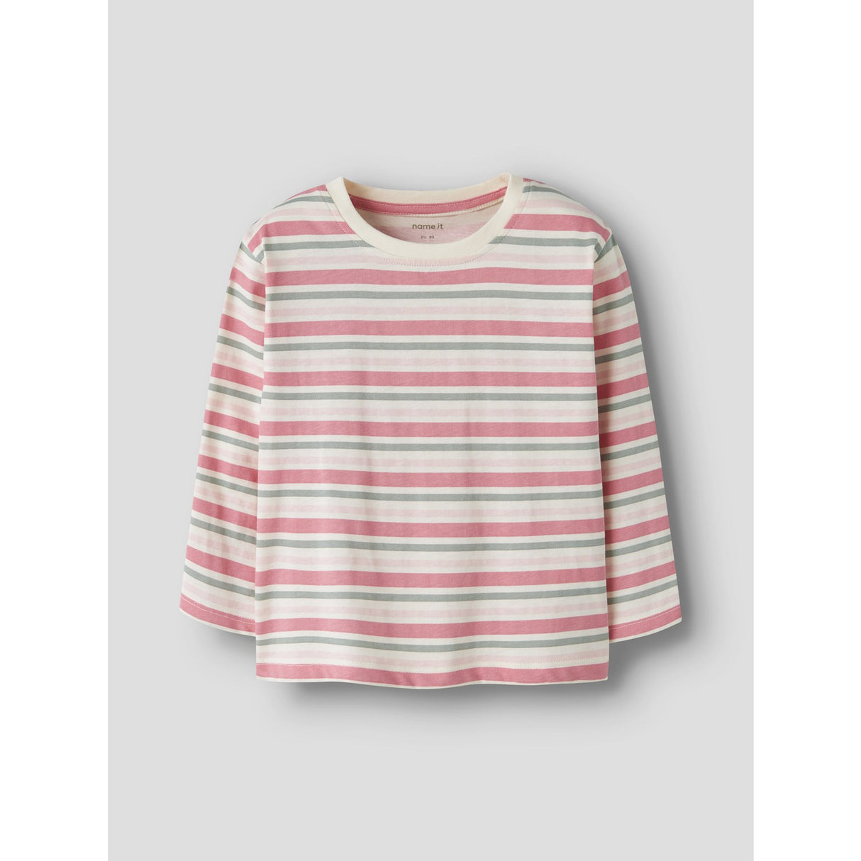 Name It Antique White Pink & Green Nmfvelda Ls Nreg Topp