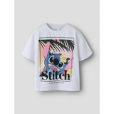 Name It Bright White Nkfaftina Stitch Ss Nreg Topp Box Wdi