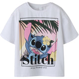 Name It Bright White Nkfaftina Stitch Ss Nreg Topp Box Wdi