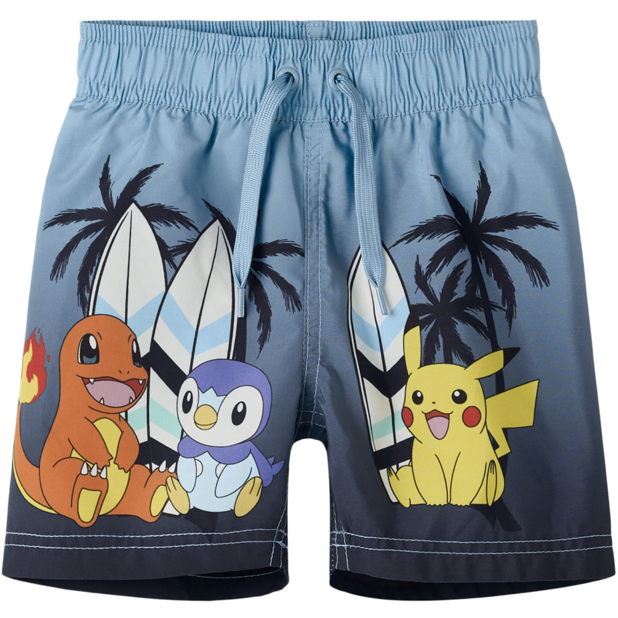 Name It Bluefish Nmmpmccoy Pokemon Long Swimshorts Sky