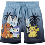 Name It Bluefish Nmmpmccoy Pokemon Long Swimshorts Sky
