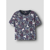 Name It Navy Blazer Unicorn Flowers Nmfvelda Ss Nreg Topp