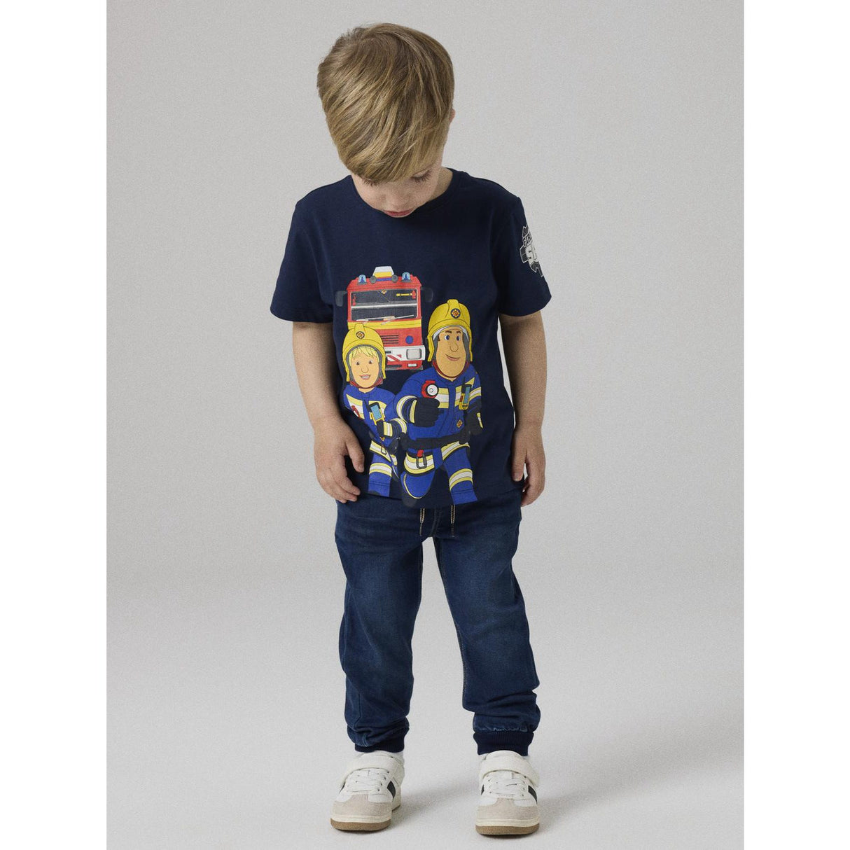 Name It Navy Blazer Nmmarson Fireman Ss Nreg Topp Box Mat