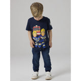 Name It Navy Blazer Nmmarson Fireman Ss Nreg Topp Box Mat