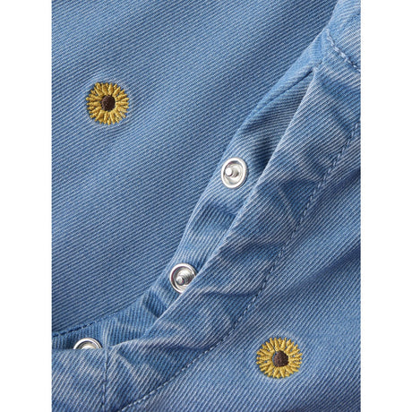 Name It Medium Blue Denim Sunflower Emb Nbfsage Dnm Overall 2232-Yb