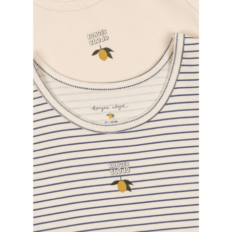 Konges Sløjd Blue Stripe Basic 2 Pakke Tank Topp Gots