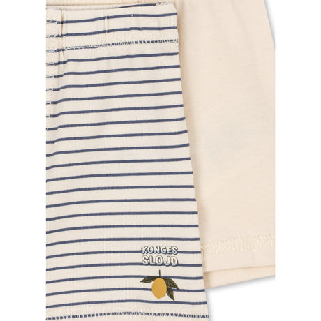 Konges Sløjd Blue Stripe Basic 2 Pakke Boy Underbukser Gots