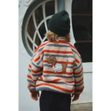 Konges Sløjd Tangerine Stripe Jody Embroidery Teddybjørn Jakke Grs