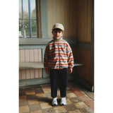 Konges Sløjd Tangerine Stripe Jody Embroidery Teddybjørn Jakke Grs