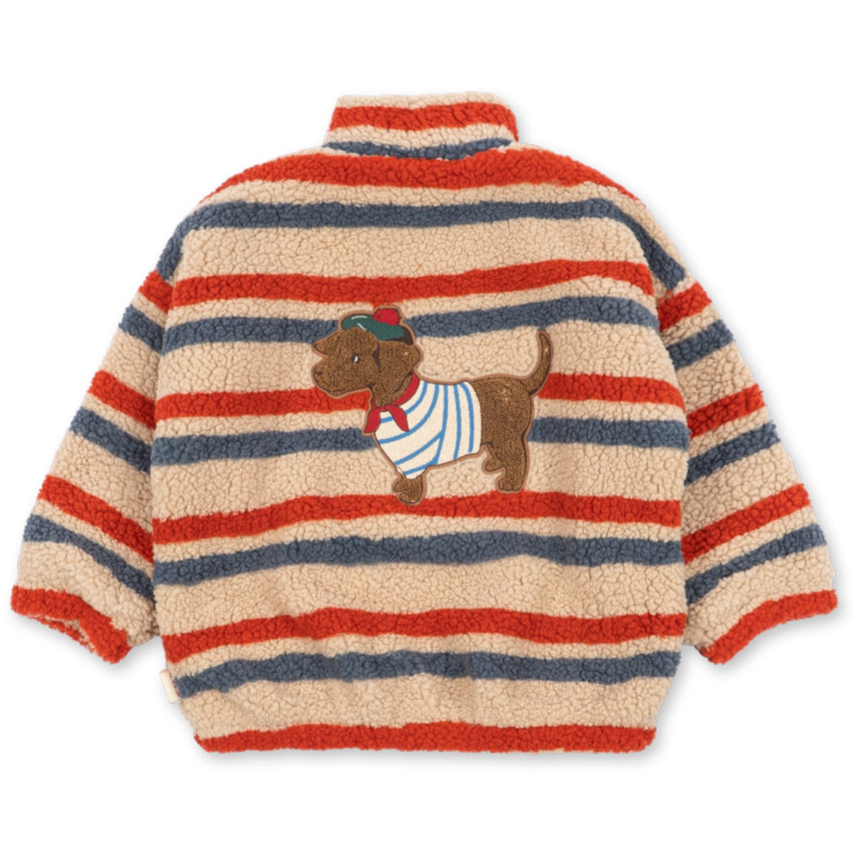 Konges Sløjd Tangerine Stripe Jody Embroidery Teddybjørn Jakke Grs