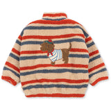 Konges Sløjd Tangerine Stripe Jody Embroidery Teddybjørn Jakke Grs