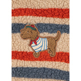 Konges Sløjd Tangerine Stripe Jody Embroidery Teddybjørn Jakke Grs