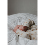 Petit Piao Eggnog Rabbit Aop Ppdio L_S Buksedrakt Fold Feet Pointelle Nb