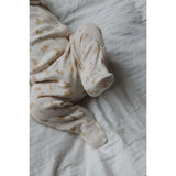 Petit Piao Eggnog Rabbit Aop Ppdio L_S Buksedrakt Fold Feet Pointelle Nb