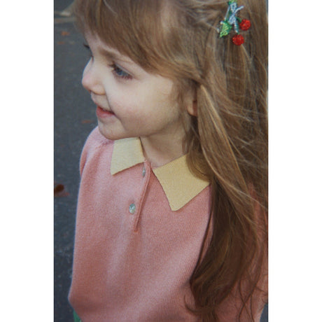 Konges Sløjd Cherry 2 Pakke Beaded Cherry Bue Hair Clip