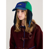 Bobo Choses Navy Blue Bobo Choses Farge Block Sheepskin Chapka