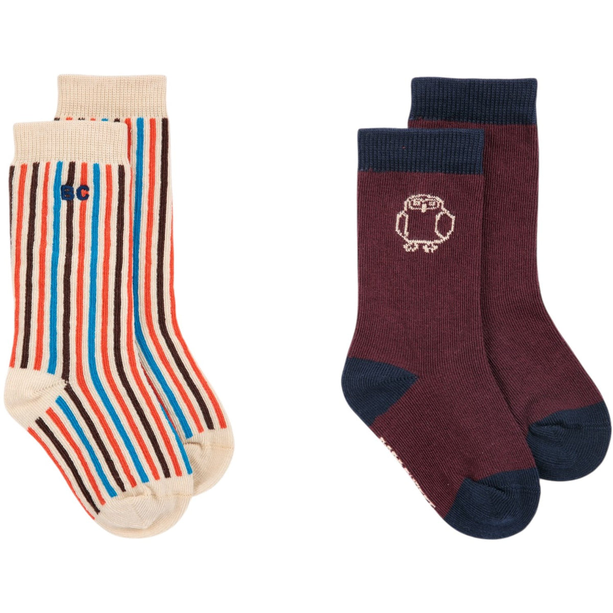 Bobo Choses Red Curious Owl Strømper Pakke