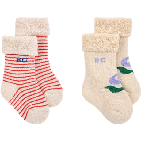 Bobo Choses Offwhite Bc Stamp Bloom Strømper Pakke