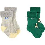 Bobo Choses Green Bc Mush Monster Strømper Pakke
