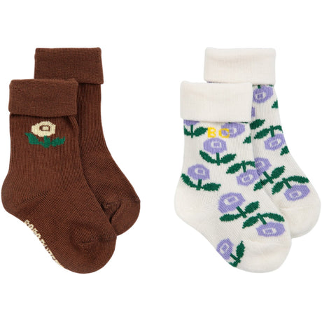 Bobo Choses Multicolor Stamp Bloom Strømper Pakke