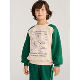 Bobo Choses Offwhite Mr. Footish Raglan Collegegenser
