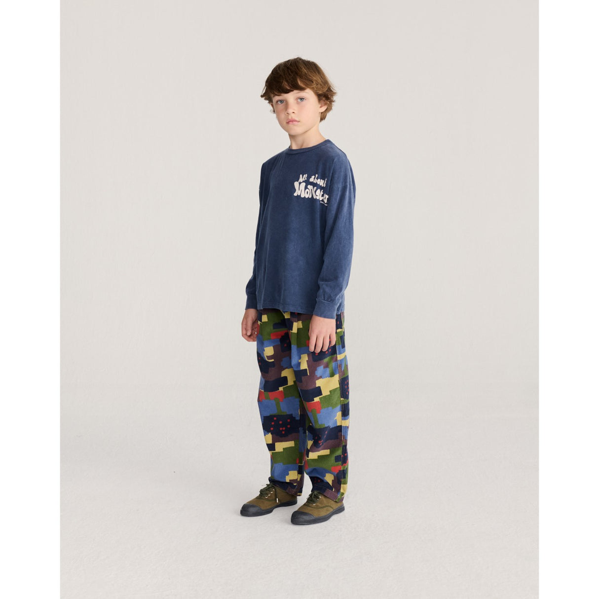 Bobo Choses Midnight Blue All About Monsters T-Shirt