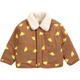 Bobo Choses Brown Pixel Abduction Sheepskin Vendbar Jakke