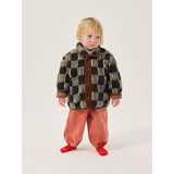 Bobo Choses Dark Grey Almost Moiré All Over Sheepskin Jakke