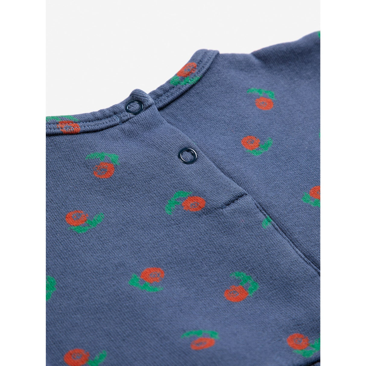 Bobo Choses Navy Blue Stamp Bloom All Over Fleece Kjole
