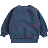 Bobo Choses Navy Blue Stamp Bloom All Over Collegegenser
