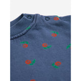 Bobo Choses Navy Blue Stamp Bloom All Over Collegegenser