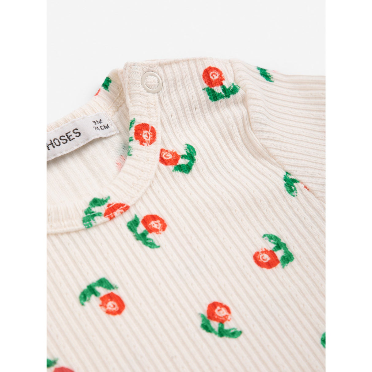 Bobo Choses Offwhite Stamp Bloom All Over T-Shirt