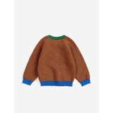 Bobo Choses Dark Brown Mush Monster Jacquard Jumper