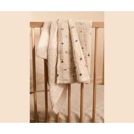 LIEWOOD Mini Leo / Mini Peach Mix Lewis Muslin Cloth 2-Pakning