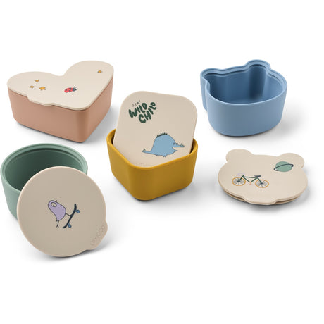 LIEWOOD Tamtam / Sandy Toto Snack Eske 4-pack