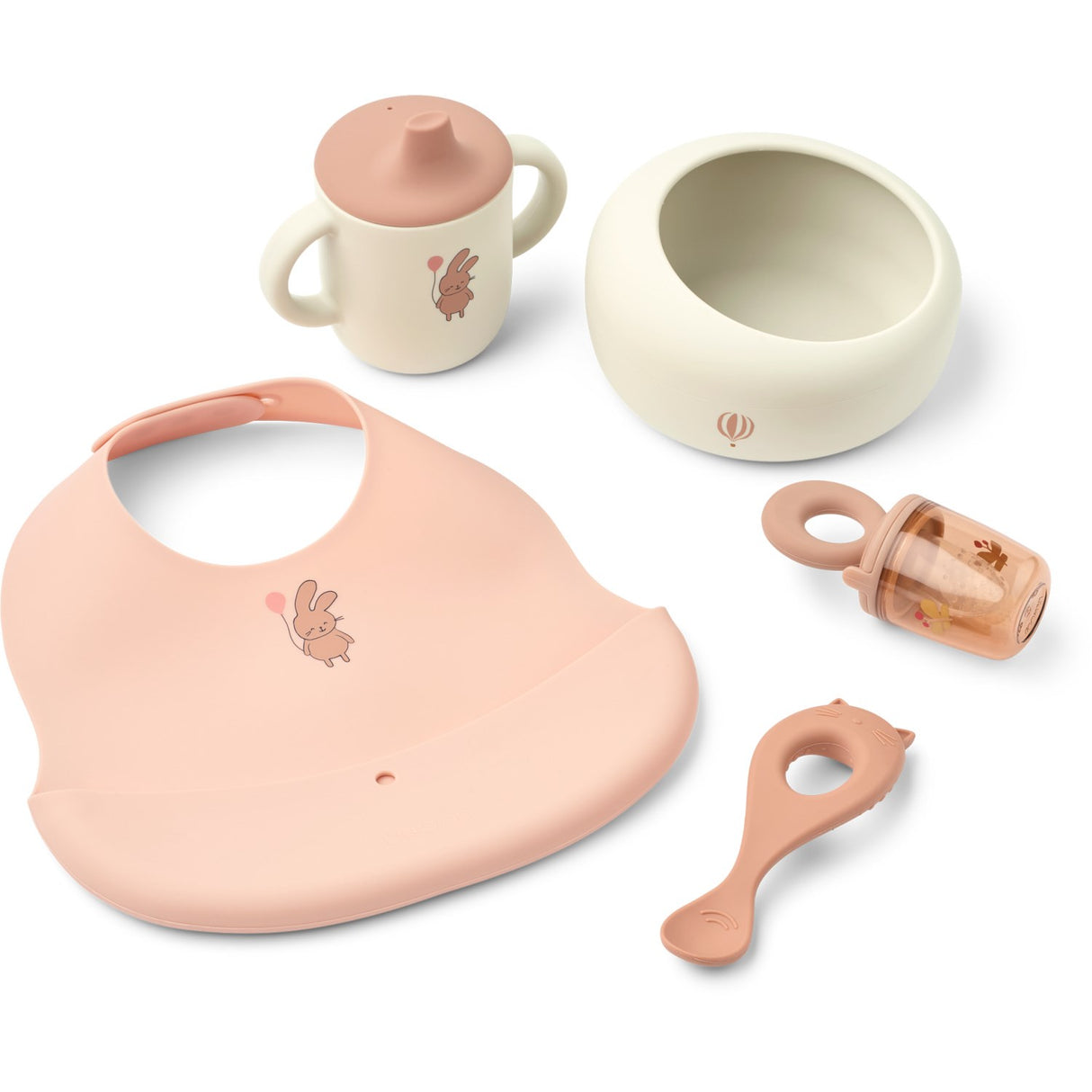 LIEWOOD Wild Child / Rosey Mileah Baby Mealtime Sett