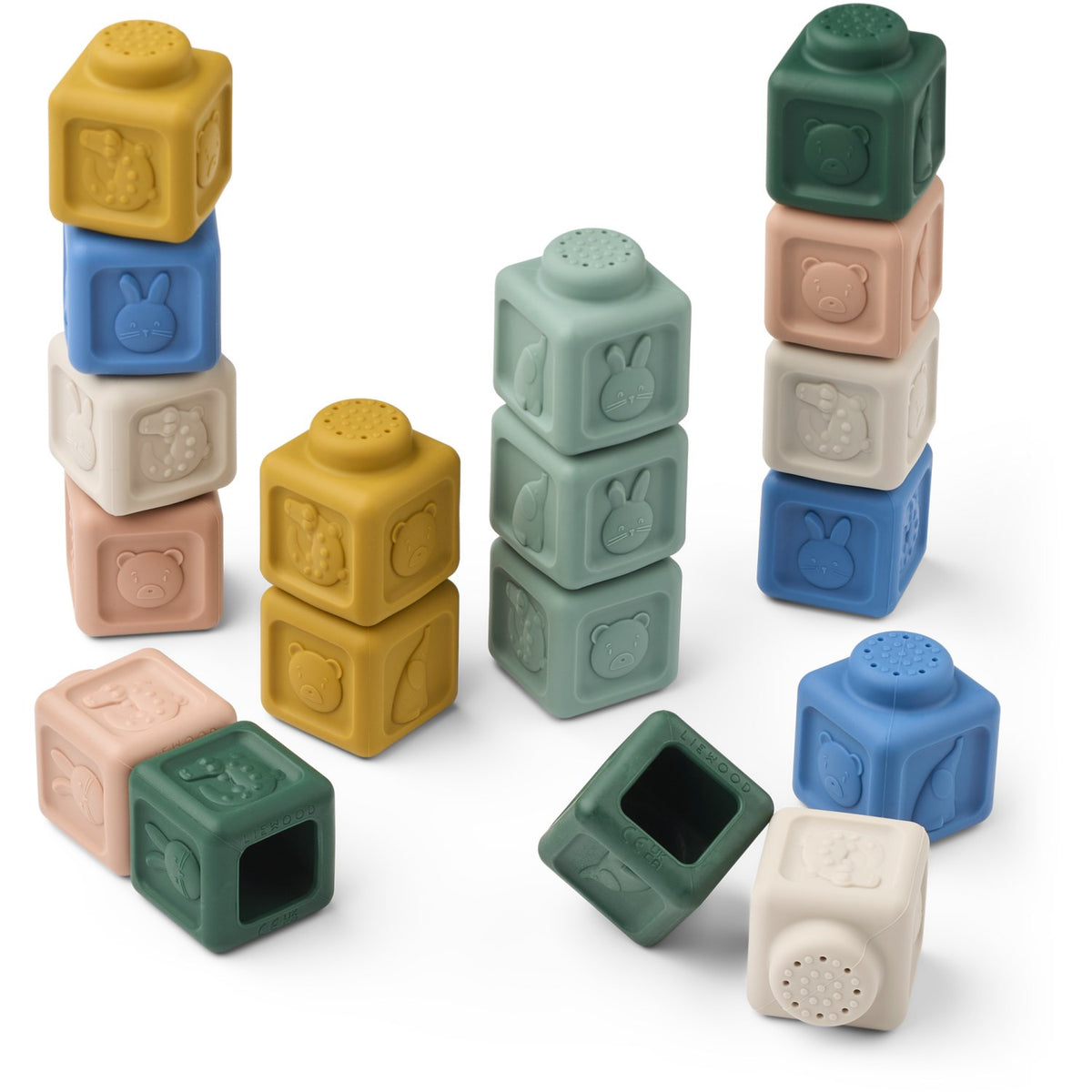 LIEWOOD Beach Blue Multi Mix Veda Multifunctional Building Klosser 18-pack