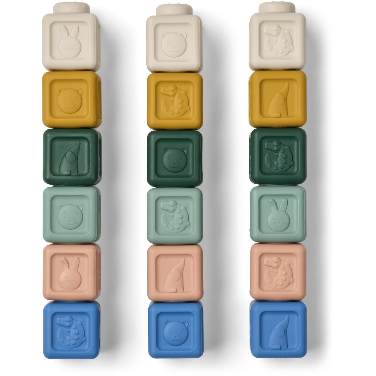 LIEWOOD Beach Blue Multi Mix Veda Multifunctional Building Klosser 18-pack
