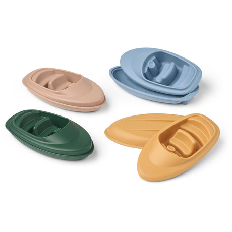 LIEWOOD Beach Blue Multi Mix Corin Boats 4-Pakke