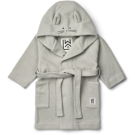 LIEWOOD Dove Blue Minik Rabbit Fleece Badekåpe