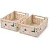 LIEWOOD Dino Roar / Sandy Weston Printed Oppbevaring Eske M 2-pack