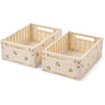 LIEWOOD Peach / Sea Shell Weston Printed Oppbevaring Eske M 2-pack