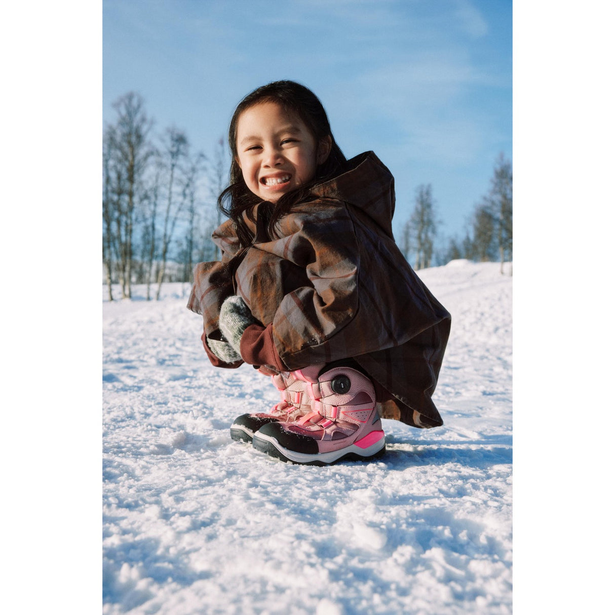 Ecco Blush Snow Mountain Side Atop