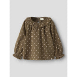 Lil'Atelier Teak Nmfhulla Ls Loose Skjorte Lil